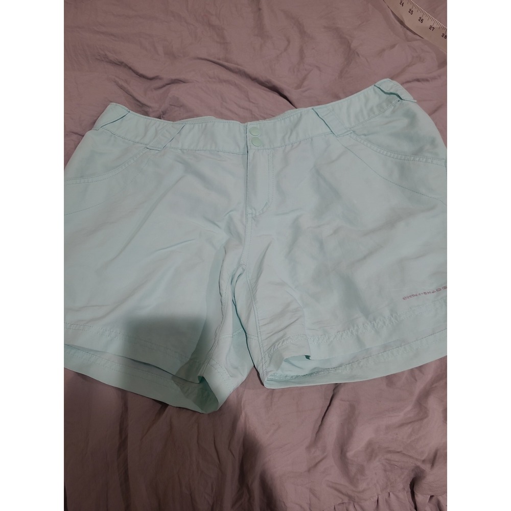 Columbia PFG Omni Shade Women SZ XL nylon athletic outdoorsy shorts mint green